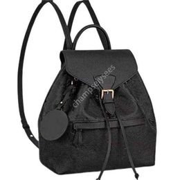 MONTSOURIS sac à dos femme classique marron fleur mode cuir sac de voyage designer boucle cravate corde sacs à dos Turtledove Sperone M4550132