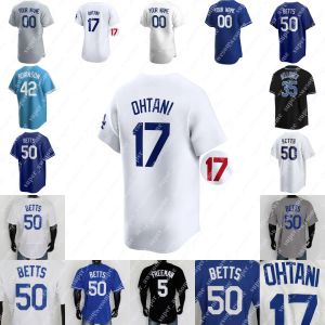 Maillot de baseball Mookie Betts 17 Shohei Ohtani Kike Hernandez James Outman Freddie Freeman Gavin Lux Clayton Kershaw Walker Buehler Max Muncy Will Smith Chris Taylor