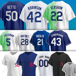 Mookie Betts Baseball Jerseys Dodgers Clayton Kershaw Freddie Freeman James Outman Yency Almonte Andy Pages Miguel Rojas Austin Barnes Trayce Thompson