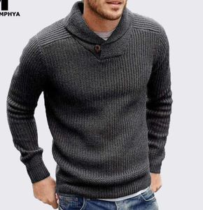 Moomphya, Jersey de punto con cuello vuelto, suéter de invierno de manga larga para hombre, suéter para hombre elegante y delgado para hombre