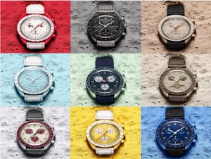 Moon Bioceramic Planet Moon Watchs Match Full Fonction Quarz Chronograph Designer Watch Mission to Mercury 42mm Luxury Watch Limited Edition Wrist Wrists9007081