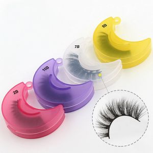 Maan Mink Wimpers Dikke Wimpers Creatieve Cosmetische Case Tapared Kriskras Gevleugelde Natuurlijke Lange Make-up Faux Wimper