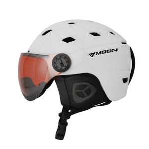 Moon Outdoor Sports Ski Snowboard Skiing helm bril Integraal gemold pc+EPS Skateboard helmen hoogwaardige skihelm