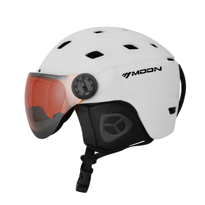 Moon Outdoor Sports Ski Snowboard Skiing Hjälm Goggles Integrally Molded PC+EPS Skateboard Helmets Högkvalitativ skidhjälm