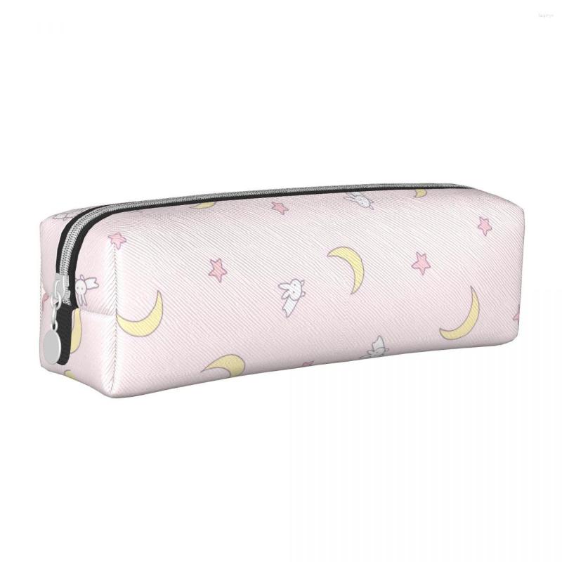 Moon Pattern Star Pencil Cases Pencilcases Pen Box Kids Large Storage Bag School Supplies Gifts Accessories