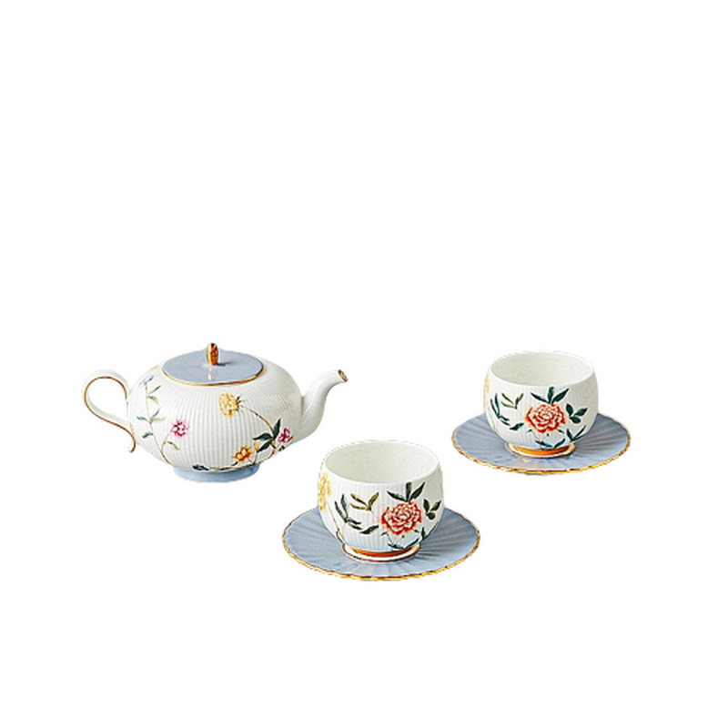 Golden Moon Tea & Coffee Set - 6-Piece, High-Grade Bone Porcelain, Perfect for Gatherings, Dining, Hotels & Gifting.