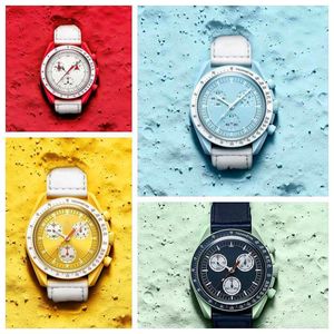 Moon Watch Designer-horloges voor heren Air King Bioceramic Moonswatches Ceramic Planet Movement Montre Limited Edition Master-horloges Quarz