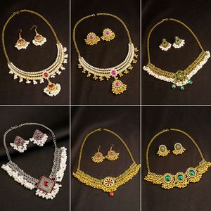 Collier en pierre de lune, boucles d'oreilles en perles, ensemble de bijoux sensoriels en métal de Style bohème