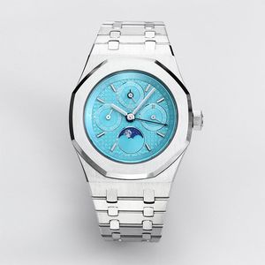 Moonwatch Montre pour hommes Mouvement mécanique automatique 41 mm Bracelet en acier inoxydable de haute qualité Montres étanches Noctilucent Montre-bracelet d'affaires Montre De Luxe