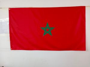 Drapeaux de la région mauresque du maroc bannières 3'X5'ft décoration extérieure 100D Polyester de haute qualité avec deux œillets en laiton