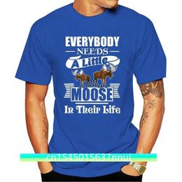 Moose T-shirt Een Kleine Moose In Leven Shirts Korte Mouw Heren Zomer T-shirt Mooie T-shirt Kleding 220702