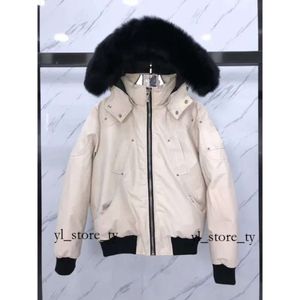 Mooses Knuckle Donsjack Heren Bontkraag Parka Winter Waterdicht White Duck Jas Mantel Mode Mannen en Vrouwen Koppels Mooses Knuckle Jacket White Fox Jassen 1550