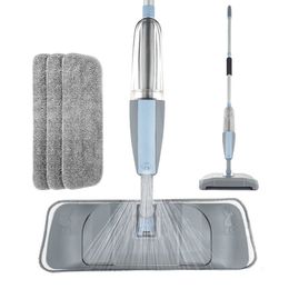 MOP 3 in 1 Spray en Sweeper Machine Stofzuiger Harde vloer Vlakke reiniging Tool Set voor huishoudelijke handbediende eenvoudige gebruik 210805