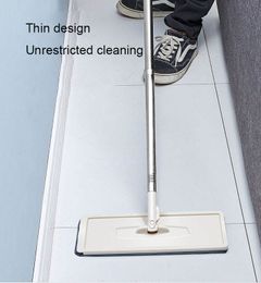 Mop Doek met Emmer Emmer Hands Free Wringing Mop Self Nat- en Reinigingssysteem Droog Schoonmaak Microfiber Mop Vloer