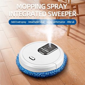 Fregonas de 1500 mAh con máquina pulverizadora, Robot limpiador de vapor eléctrico automático para barrer el suelo del hogar inteligente 220927