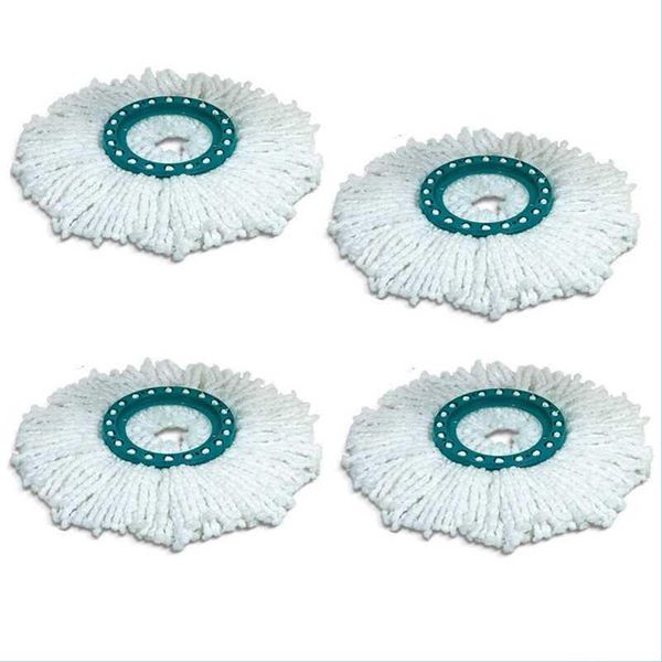 Vadrouilles 4 pièces tête de rechange en microfibre mains- chiffon de vadrouille rotatif pour Leifheit disque ménage nettoyage 210805 livraison directe 20 Bdesybag Dhzqw