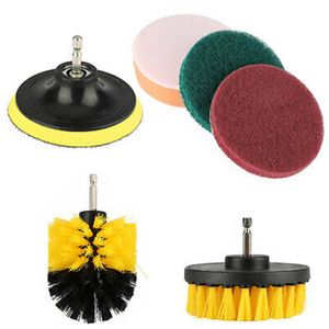 Mops 6pcsset Power Scrubber Brush Set Drillbrush Kit de accesorios inalámbricos Pulidor de automóviles Cocina Baño Herramientas de limpieza 230825