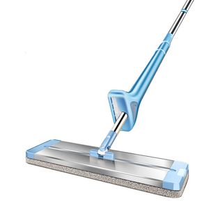 Mops Big Size MicroFiber Head Squeeze Mop Magic Lazy Flat Floor Tiles Offic Wringer Mops Zelfreinigende Huishoudelijke reiniging Drying Tool 230327