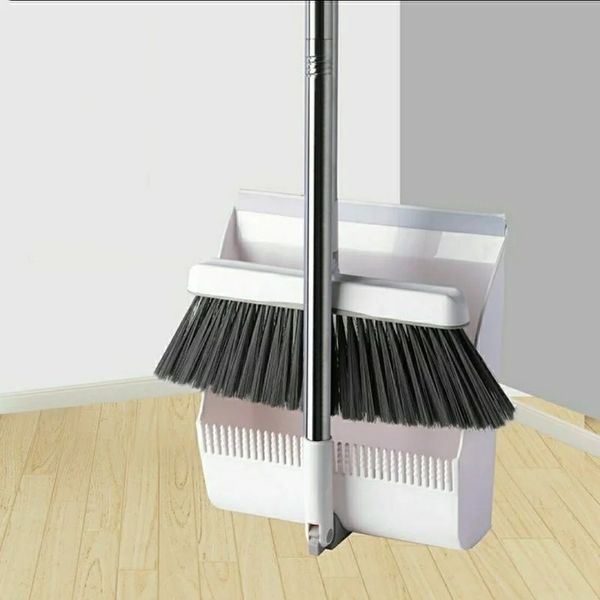 Vadrouilles Balais Ensembles Outils de nettoyage de pelle pliante Squeeze Cour Toliet Essuie-glace de sol Collecteur d'ordures Cheveux doux Sweeper Gadgets 231216