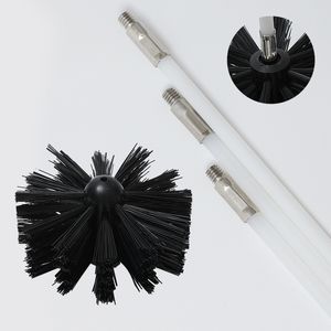 Kit de nettoyage pour brosse de cheminée et sécheuse pour serpillières tiges flexibles avec accessoire de perceuse s'étend jusqu'à 16 5 30 pieds 100 150 mm tête 230710