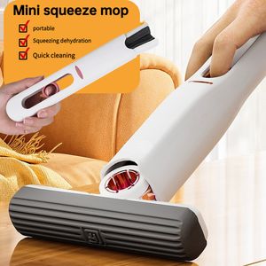 Mops Cleaning Mop Portable Mini Squeeze Mop Kitchen Car Cleaning Brush Desk Clean Window Glass Sponge Cleaner Household Cleaning Tool 230724