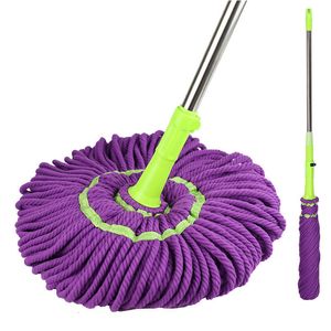 Mops Gemakkelijk Zelf Wringen Twist Mop Microfiber Squeeze Vervanging Hoofd Droog Nat Voor Hardhouten Tegel Vloer Schoonmaken 230613