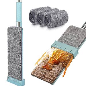 Vadrouilles est microfibre plat main libre presser le sol de nettoyage avec des tampons lavables outils de nettoyage ménager paresseux 2023 230505