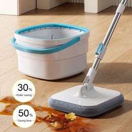 vadrouilles outils de nettoyage de sol facile à drainer Vadrouille à presser Nettoyage ménager 360 ° spin maison Vadrouille de nettoyage balais ustensiles maison 240329