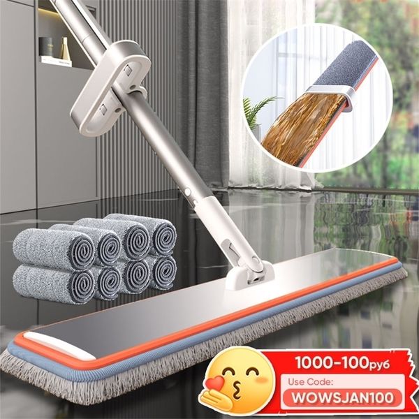 Esfregões Joybos Chão Squeeze Microfibra Molhado com Balde Pano Limpeza Banheiro para Lavar Cozinha Cleaner 220927