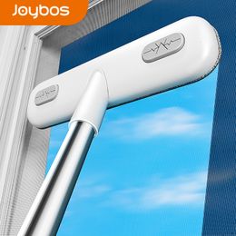 Vadrouilles Joybos écran fenêtre nettoyage brosse portable allonger Double face poussière nettoyant ménage verre 230710