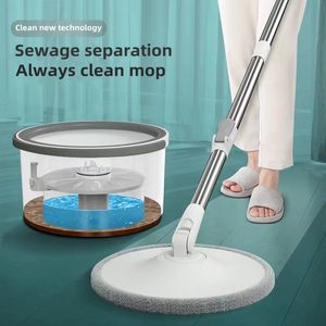 Mops Microfiber Mop Intrekbare Riolering En Schoon Water Scheiding Emmer Cover Lui Wasbare Huishoudelijke Reiniging Tool 230731