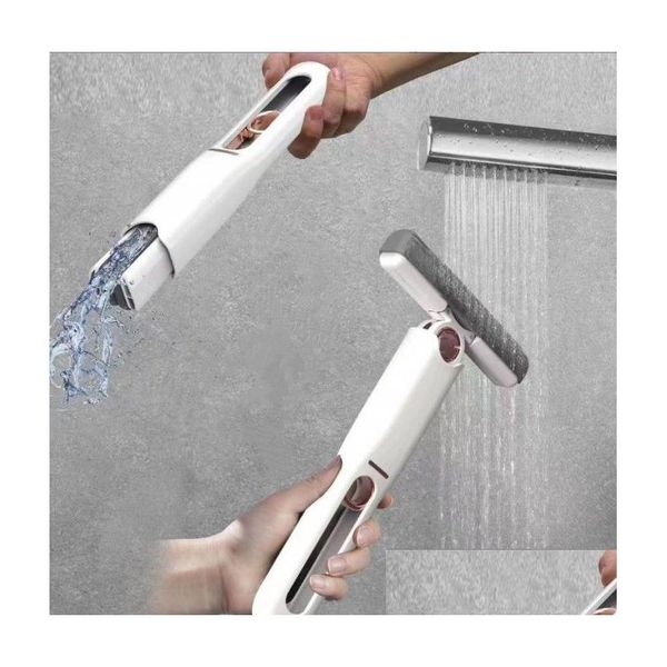 Mops Mops Mini Éponge De Nettoyage De Sol Squeeze Mop Outils Ménagers Maison Voiture Portable Essuie-Glace Verre Sn Bureau Nettoyant Drop Livraison Maison Gard Dh3Hy