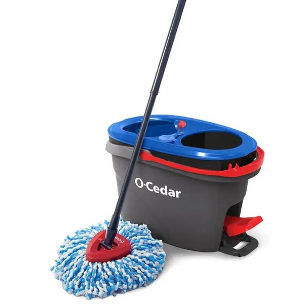 Mops OCedar EasyWring RinseClean Spin Mop and Bucket System, Un nettoyage continu, du début à la fin