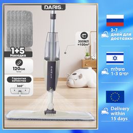 Mops Spray Desmontable Magic Wooden Floor Flat Home Herramienta de limpieza para el hogar con almohadillas de microfibra reutilizables Lazy 230510