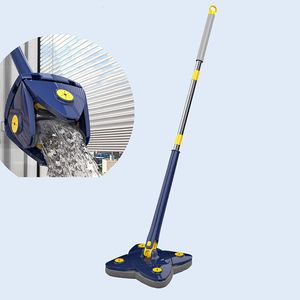 Mops de nieuwste 360 ​​° roterende extrusiemop met verstelbare vier hoekbodemreiniging MOP gebruikt voor huisreiniging en huishoudelijke reinigingsgereedschap 230404