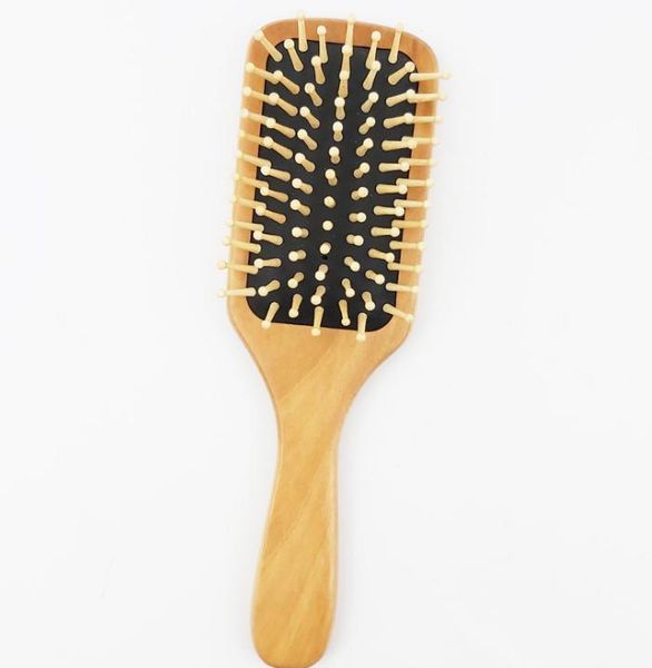 MOQ Personnaliser le logo Squo Paddle Hair Brush avec un coussin doux démêlant les brosses à air de coiffure hygiénique à plat.