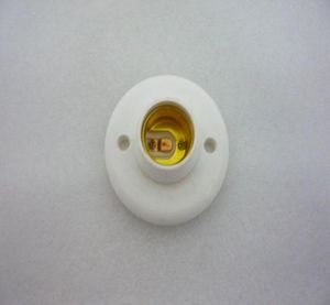 MOQ10 E27 Schroeftype Basislamphouder Socket Fitting Voor Gloeilamp Spotlight CFL Halogeenverlichting 220V Ronde Drop Ship5973752