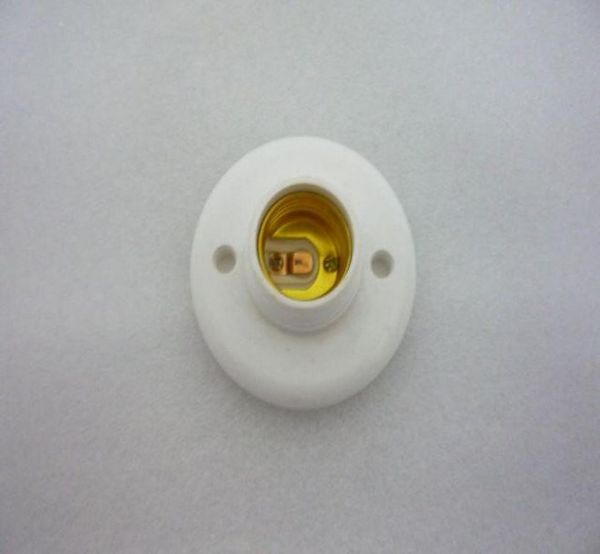 MOQ10 E27 tipo tornillo Base soporte de lámpara accesorio para bombilla de luces foco CFL iluminación halógena 220V redondo Drop Ship5973752