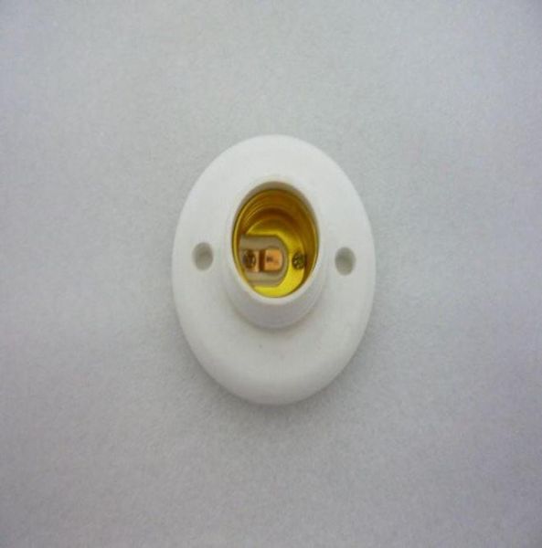 MOQ10 E27 tipo tornillo Base soporte de lámpara accesorio para bombilla de luces foco CFL iluminación halógena 220V redondo Drop Ship4156346