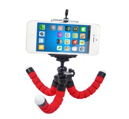 MOQ100PCS MINI Flexibele cameratelefoonhouder Flexibele Octopus Tripod Bracket Stand Holder Mount Monopod Styling Accessories9008724