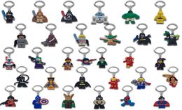 MOQ500PCS Super Hero Porte-clés en métal Dessin animé mignon Porte-clés souple PVC Anime Figure Porte-clés Porte-clés de voiture Accessoires Ornements 7590545