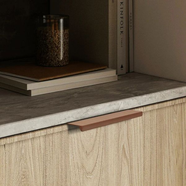 Morandi Couleur Handle Handle pour le mobilier Cuisine Clacboard tire en aluminium Claculteurs en alliage Armoire longue poignée de commode