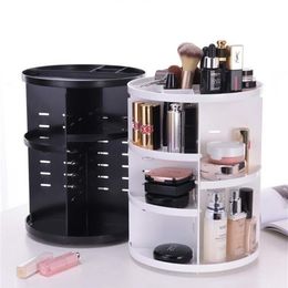 Mordoa-caja organizadora de maquillaje giratoria de 360 grados, soporte para brochas, organizador de joyas, caja organizadora de joyas, caja de almacenamiento de cosméticos T20221R
