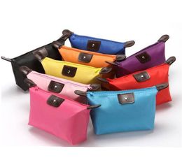 Meer 9 kleuren Cosmetische tassen Make Pouch Solid Make Up Bag Clutch Hanging Toiletries Travel Kit Sieraden Organizer Houder Casual Purse Free Ship 500
