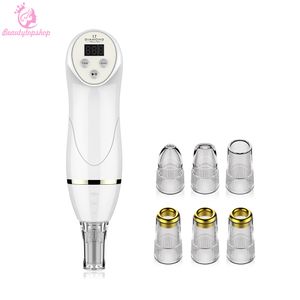 Diamond Dermabrasion Vacuum Blackhead Remover met 6 tips voor anti-aging rimpelverwijdering Gezichtsreinigingsapparaat