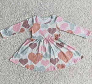 Más amor vestido de niña Día de San Valentín ropa para niños al por mayor vestido de niña de 0 a 16 años G1215