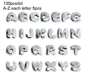 Plus d'options Capes de perles accessoires de bricolage 130pcs 8 mm English Alphabet Slide Letters Charms Rhingestone Fit Pet Collar Bravard Keychain4172910