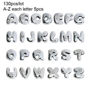 Plus d'options Accessoires à créer soi-même Capuchons de perles 130 pièces 8 mm Alphabet anglais Lettres coulissantes Charmes Strass Fit Collier pour animaux de compagnie Bracelet porte-clés 216V