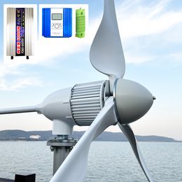 Plus puissant 5kw 6kw Horizontal Wind Turbine Nouveau mise à niveau expédié du moulin à vent du générateur d'entrepôt polonais avec