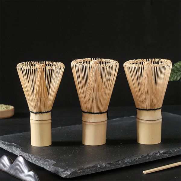 Plus de Style Naturel Bambou Thé Chasen Professionnel Matcha Thés Fouet Thé Cérémonie Outil Brosse Chasen Boîte JL1828